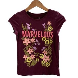 Gap Girl' Purple Graphic T-Shirt - NWT